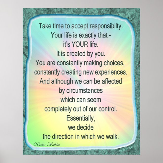 Póster Es tu vida (Frente)