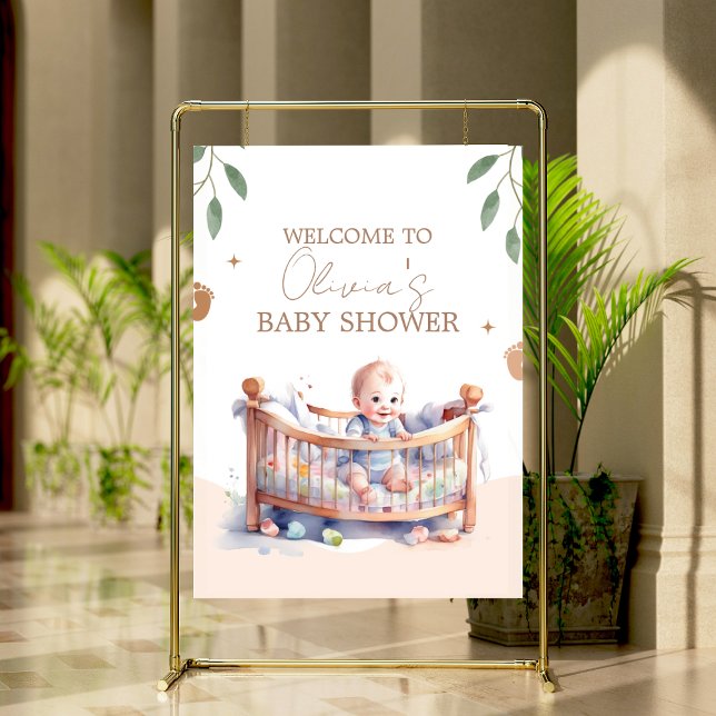Póster Es un Baby Shower de Boy Boho Bassinet (Subido por el creador)