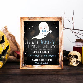 Póster ¡Es un Boo-y! Baby Shower de Little Spirit Hallowe