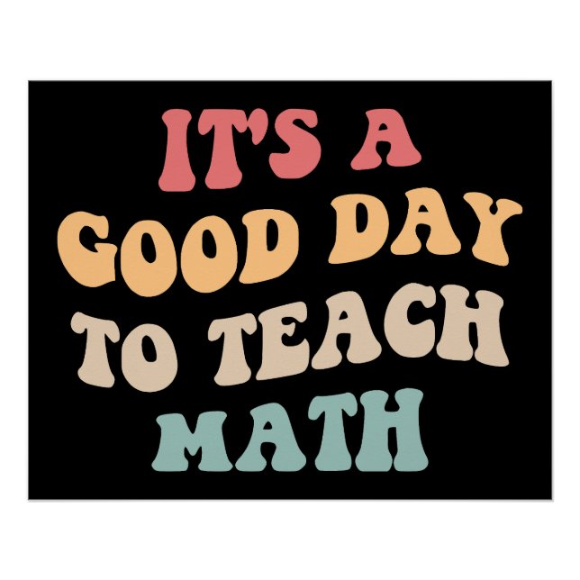 Póster Es un buen día para enseñar matemáticas II (Anverso)