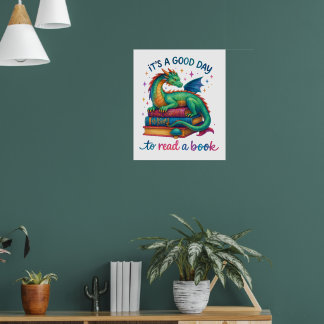 Póster Es un buen día para leer un libro