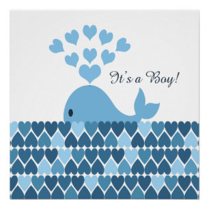 Póster ¡Es un chico! Cute Whale