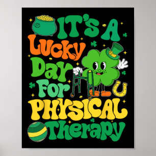 Póster Es un día de suerte para la terapia física St Patr