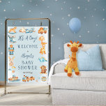 Póster Es un niño madero | Baby Shower de juguetes rellen<br><div class="desc">Presentamos un encantador y encantador diseño de Baby Shower, perfecto para celebrar la llegada de un bebé. Este diseño muestra un capricho de varios bloques de madera, adorables juguetes de transporte y animales adorablemente rellenos, creando una escena encantadora que cautivará el corazón de todos. La pieza central de este diseño...</div>