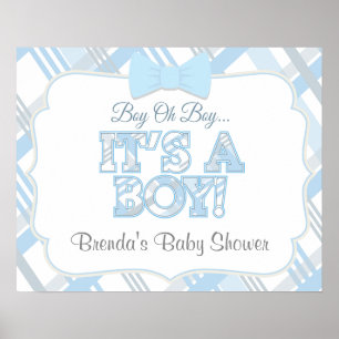 Póster Es un niño Personalizado Poster de Baby Shower