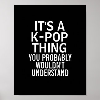Póster Es un Poster del KPOP