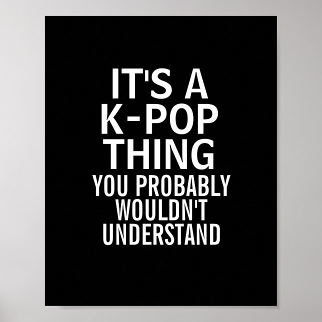 Póster Es un Poster del KPOP (Frente)