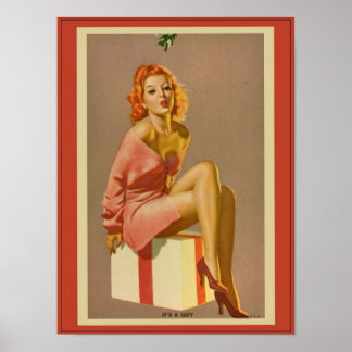 Póster ¡Es un regalo! ・ chica de anclaje de cosecha de vi