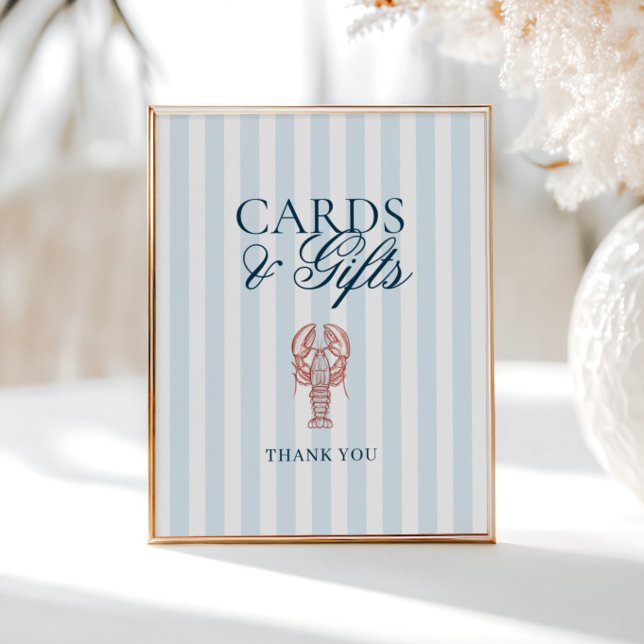 Póster Es un regalo para las tarjetas rayadas de langosta (Subido por el creador)