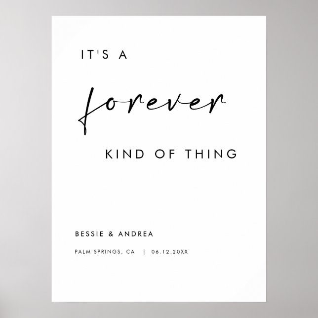 Póster Es una Bienvenida Boda de siempre (Frente)