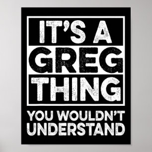 Póster Es una cosa de Greg que no entenderías Greg Chr