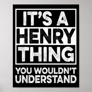Póster Es una cosa de Henry que no entenderías Henry C