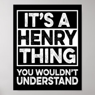 Póster Es una cosa de Henry que no entenderías Henry C