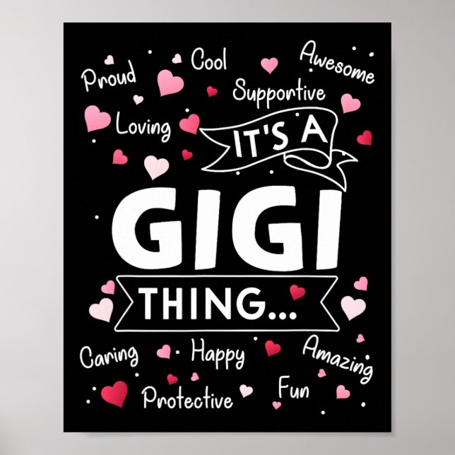 Póster Es una cosa divertida de Gigi decir una abuela dul (Frente)