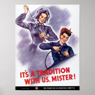 Póster ¡Es una tradición con nosotros, señor!