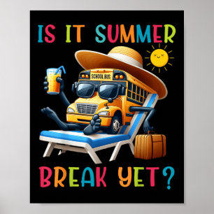 Póster ¿Es Verano Romper Con Un Conductor De Autobús El Ú