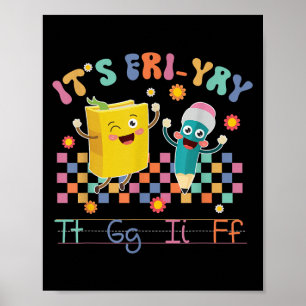 Póster Es Viernes Tgif Feliz Viernes Amantes Profesor Esc