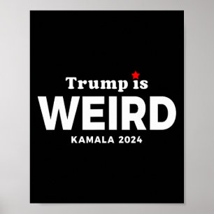 Póster Es Weird Harris Waltz Elecciones 2024 Kamala Harri