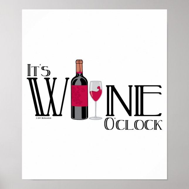 Póster Es Wine O'clock (Frente)