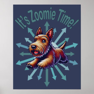 Póster Es Zoomie Time Brown Scotty