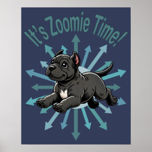 Póster Es Zoomie Time Cane Corso