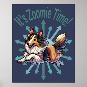 Póster Es Zoomie Time Collie