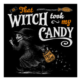 Póster Esa Bruja Me Llevó A Mi Candy Dark