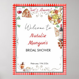 Póster Esa es Amore Bridal Shower 2