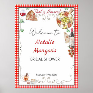 Póster Esa es Amore Bridal Shower 2