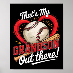 Póster Esa Es Mi Abuela Ahí Fuera Abuela Baseb De Béisbol