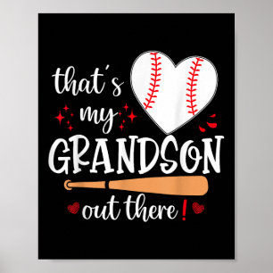 Póster Ésa es mi nieto ahí fuera, abuela de béisbol Mothe
