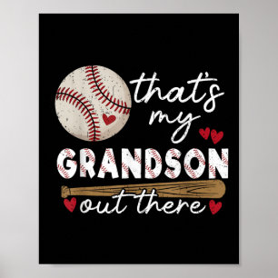 Póster Ésa es mi nieto ahí fuera, abuela de béisbol Mothe