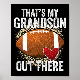 Póster Esa es mi nieto ahí fuera, abuela de fútbol
