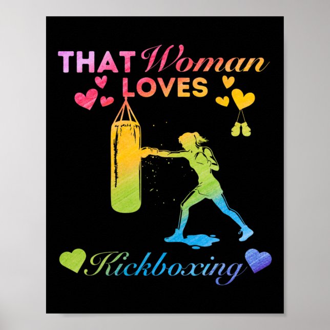 Póster Esa mujer ama el kickboxing  (Frente)