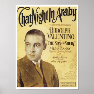 Póster Esa noche en la portada del libro de canciones Ara
