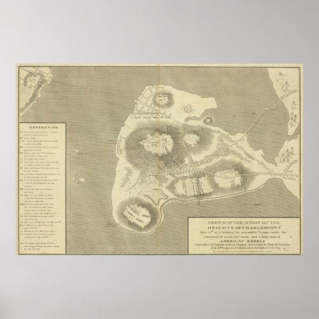 Póster Esbozar Charlestown (Frente)