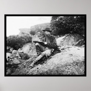 Póster Esbozo artístico del campo de batalla de Gettysbur