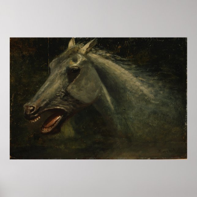 Póster Esbozo de aceite original para "El último del búfa (Frente)