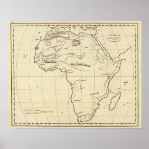 Póster Esbozo de África