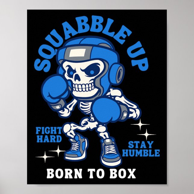 Póster Esbozo de boxeo Guay Gym Sparabble Up (Frente)