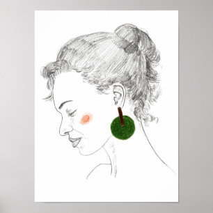 Póster Esbozo de brillo