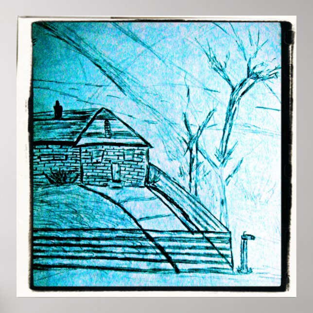 Póster esbozo de casa (Frente)