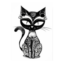 Esbozo de gato curado