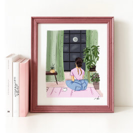 Póster Esbozo de ilustracion de moda