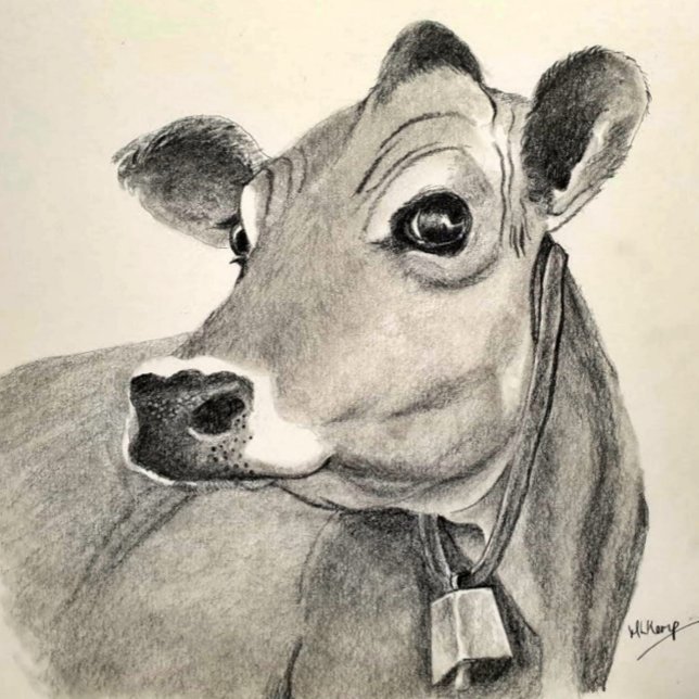 Póster Esbozo de Jersey Cow (Subido por el creador)