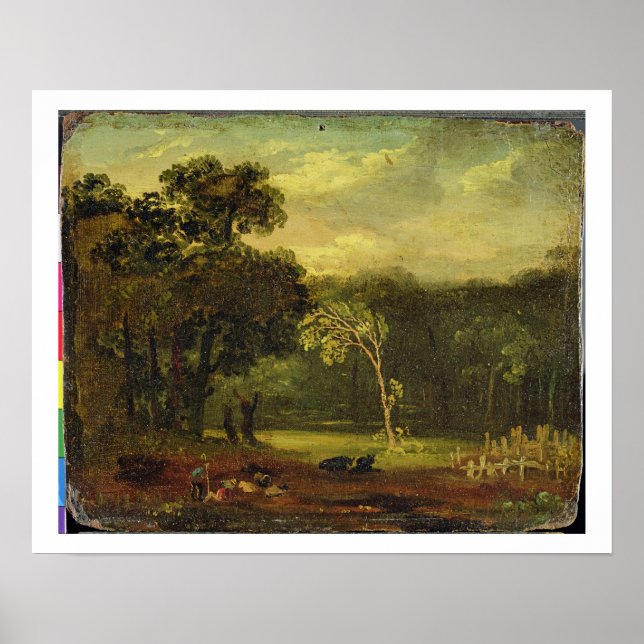 Póster Esbozo de la Naturaleza en el Parque Sion, 1819 (a (Frente)