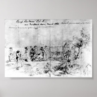 Póster Esbozo de los Estados Confederados de América, 186