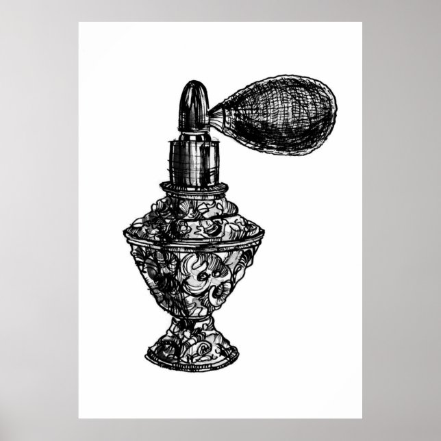 Póster Esbozo de moda Perfume (Frente)