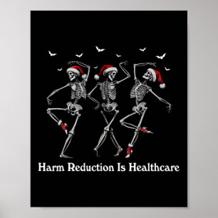 Póster Esbozo de reducción de daño Navidades de baile Sob