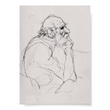 Esbozo de retrato de filósofo artístico - Premium